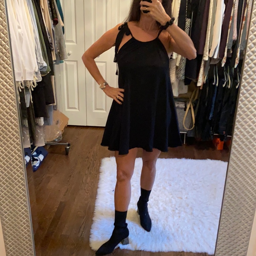 Flowy black dress